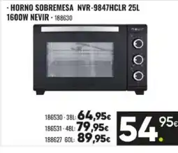 Family Cash Horno sobremesa nvr-9847hclr oferta