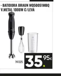 Family Cash BRAUN Batidora mq50051mbq v.metal 1000w c/leva oferta