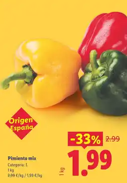 Lidl Pimiento mix oferta