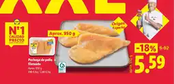 Lidl Pechuga de pollo fileteada oferta