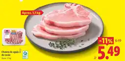 Lidl Chuleta de aguja de cerdo oferta