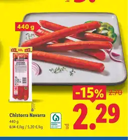 Lidl Chistorra Navarra oferta