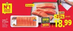 Lidl Lomos de salmón oferta