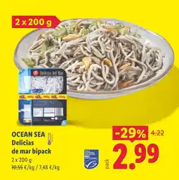 Lidl OCEAN SEA Delicias de mar bipack oferta
