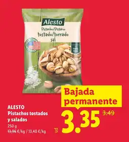 Lidl ALESTO Pistachos tostados y salados oferta