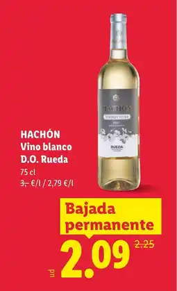 Lidl HACHÓN Vino blanco D.O. Rueda oferta