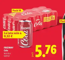 Lidl FREEWAY Cola oferta