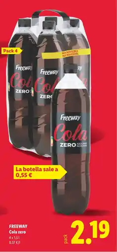 Lidl FREEWAY Cola zero oferta