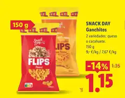 Lidl SNACK DAY Ganchitos oferta