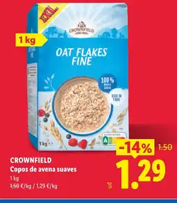 Lidl CROWNFIELD Copos de avena suaves oferta