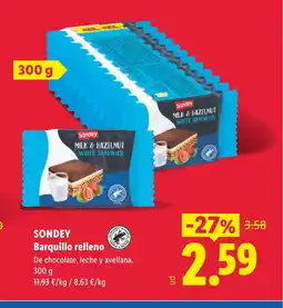 Lidl SONDEY Barquillo relleno oferta