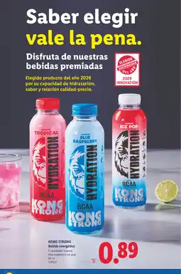 Lidl KONG STRONG Bebida energética oferta