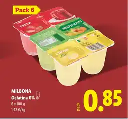 Lidl MILBONA Gelatina 0% oferta