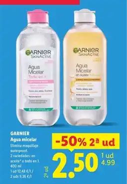 Lidl GARNIER Agua Micelar oferta