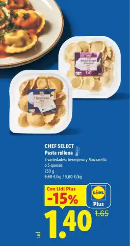 Lidl CHEF SELECT Pasta rellena oferta