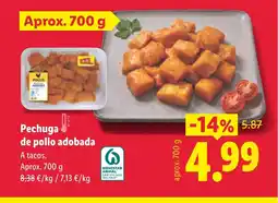 Lidl Pechuga de pollo adobada oferta