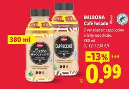 Lidl MILBONA Café helado oferta