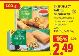 Lidl CHEF SELECT Rollitos de primavera oferta