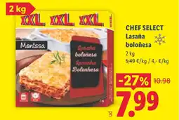 Lidl CHEF SELECT Lasaña boloñesa oferta