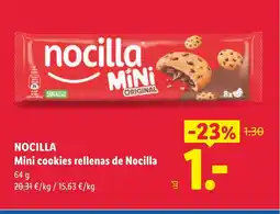 Lidl NOCILLA Mini cookies rellenas de Nocilla oferta