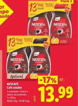Lidl NESCAFÉ Café soluble oferta