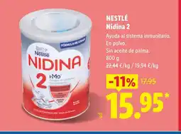 Lidl NESTLÉ Nidina 2 oferta