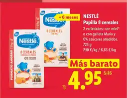 Lidl NESTLÉ Papilla 8 cereales oferta