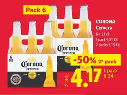 Lidl CORONA Cerveza oferta