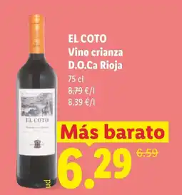 Lidl EL COTO Vino crianza D.O.Ca Rioja oferta