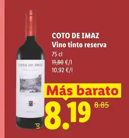 Lidl COTO DE IMAZ Vino tinto reserva oferta