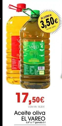 Cash Ifa EL VAREO Aceite oliva oferta
