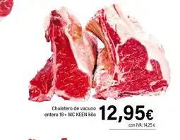 Cash Ifa MC KEEN Chuletero de vacuno entero 18+ oferta