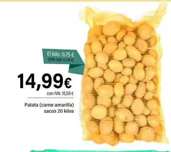 Patata (carne amarilla) sacos