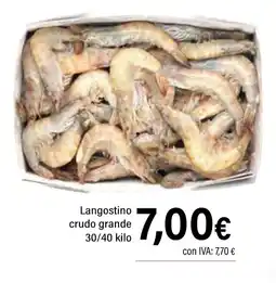 Cash Ifa Langostino crudo grande oferta