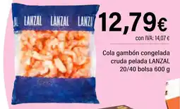 Cash Ifa LANZAL Cola gambón congelada cruda pelada oferta