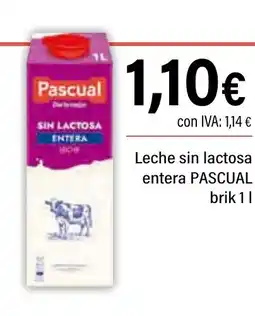 Cash Ifa PASCUAL Leche sin lactosa entera oferta