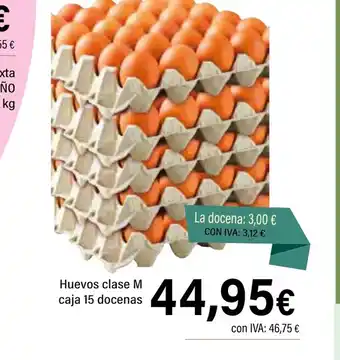 Cash Ifa Huevos clase M caja 15 docenas oferta