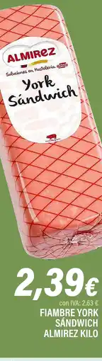 Cash Ifa ALMIREZ Fiambre york sándwich oferta