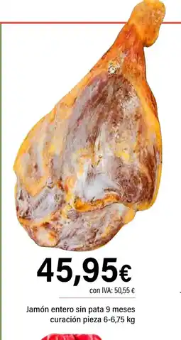 Cash Ifa Jamón entero sin pata 9 meses curación pieza oferta