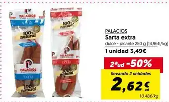 Hiper Usera Palacios Sarta extra 250g oferta