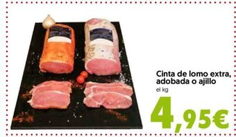 Hiper Usera Cinta de lomo extra adobada o ajillo oferta