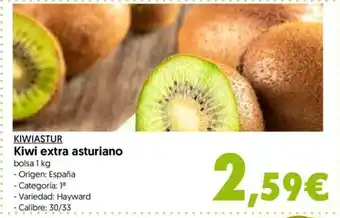 Hiper Usera Kiwiastur Kiwi extra asturiano bolsa 1 kg oferta