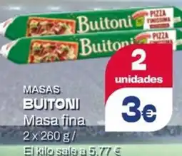 Supermercados Plaza Buitoni Masas Masa fina oferta
