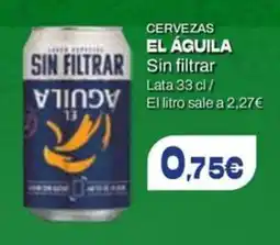 Supermercados Plaza El águila cervezas oferta