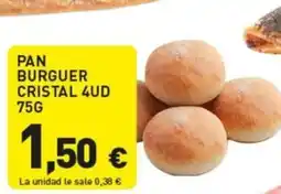 Hiperber Pan burguer cristal 4ud oferta