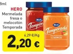 Hiperber Hero Mermelada fresa o melocotón Temporada oferta