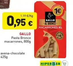 Hiperber Gallo Pasta Bronce macarrones oferta