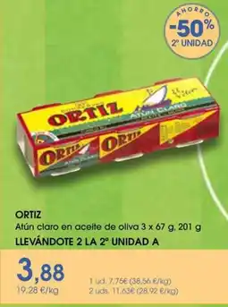 Supermercados Plaza Ortiz Atún claro en aceite de oliva oferta