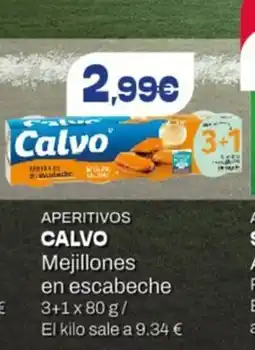 Hiperber Calvo aperitivos mejillones en escabeche oferta