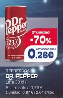 Hiperber Dr. Pepper Refrescos oferta